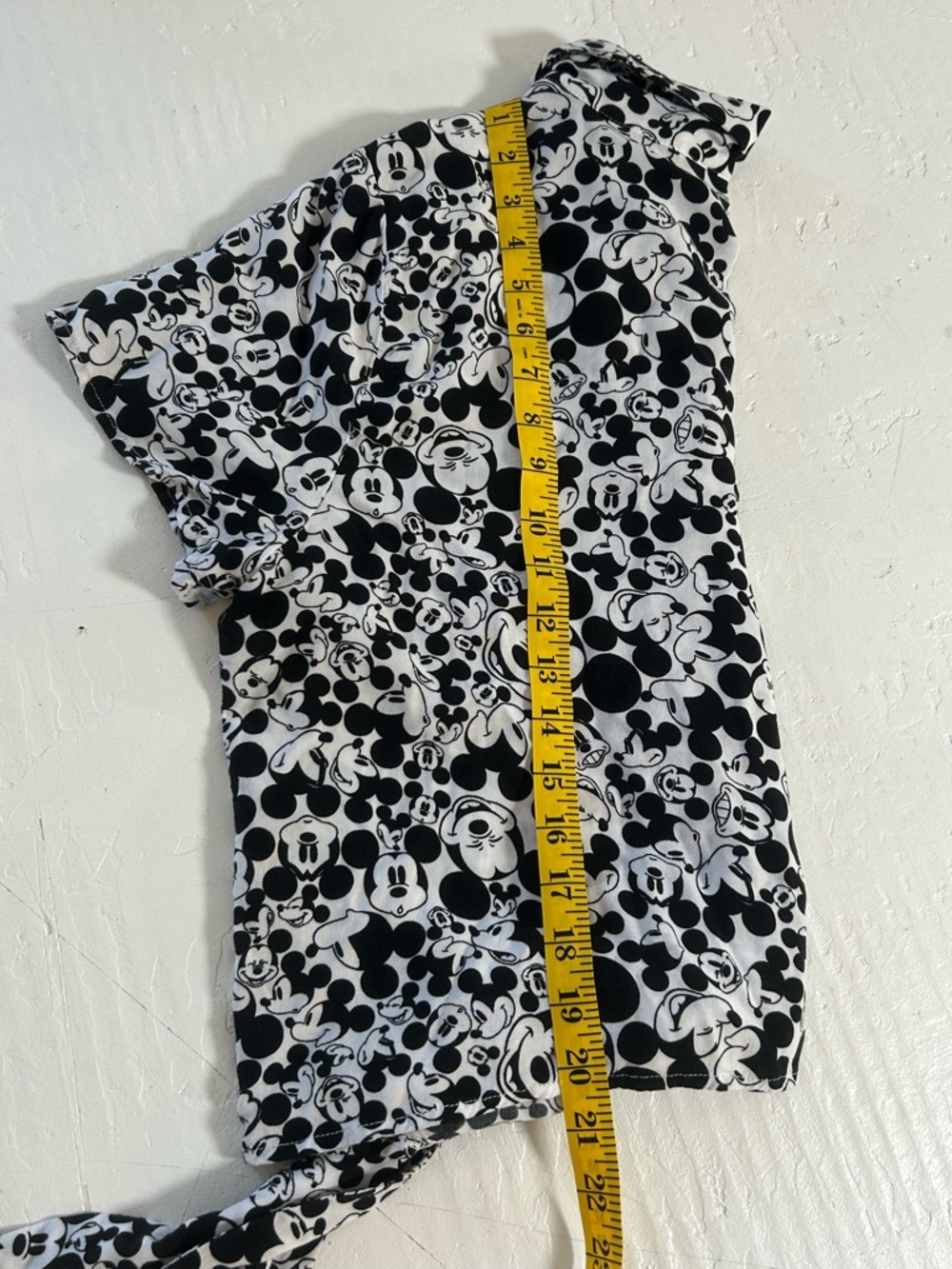 Her Universe Black and White Mickey Mouse Tie-Front Button Down - Picture 6 of 10